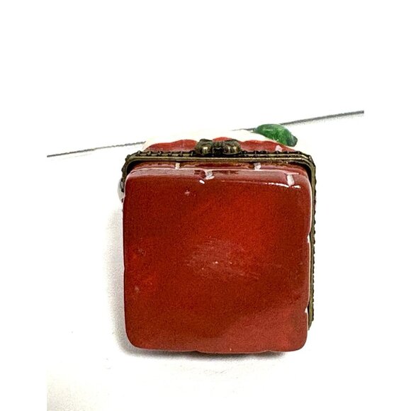 Santa Claus Chimney Hinged Trinket Box w/Bell Trinket Christmas - Picture 5 of 6